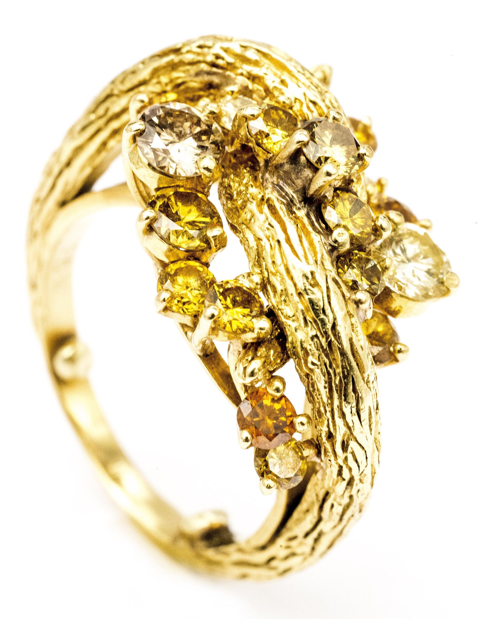 18K Yellow Gold One Carat Princess Cut Diamond Ring | Barkev's