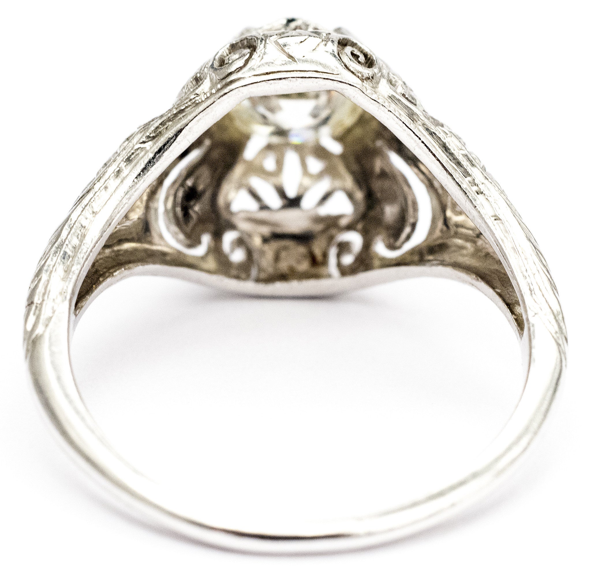 Phenomenally Pretty Edwardian Period Rose Gold Filigree Diamond Ring –  Fetheray
