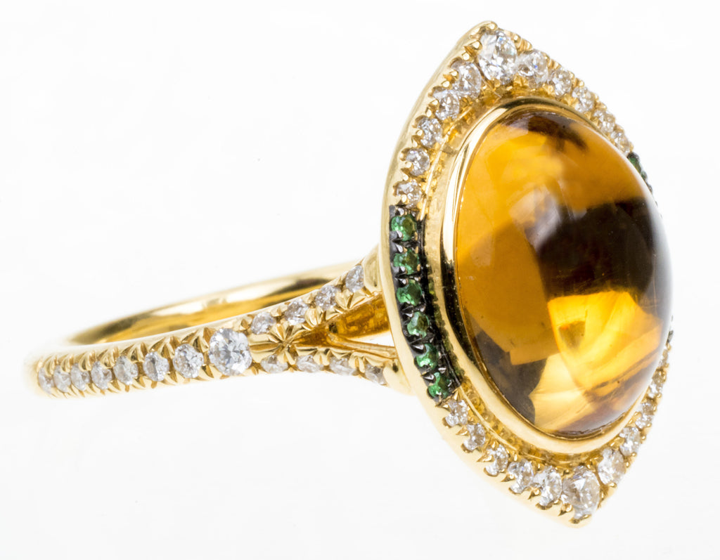 A Very Special Citrine and Diamond Ring by Christophe Danhier